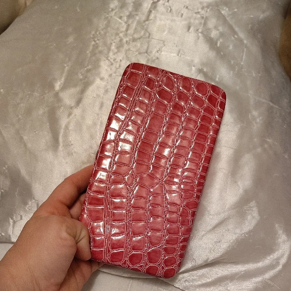 Red Crocodile Pattern Phone Case